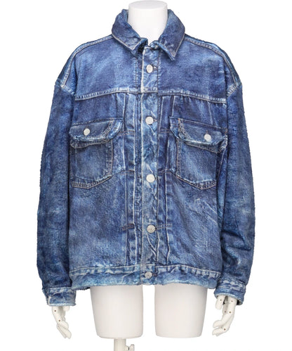 DENIM PRINT FUR JKT