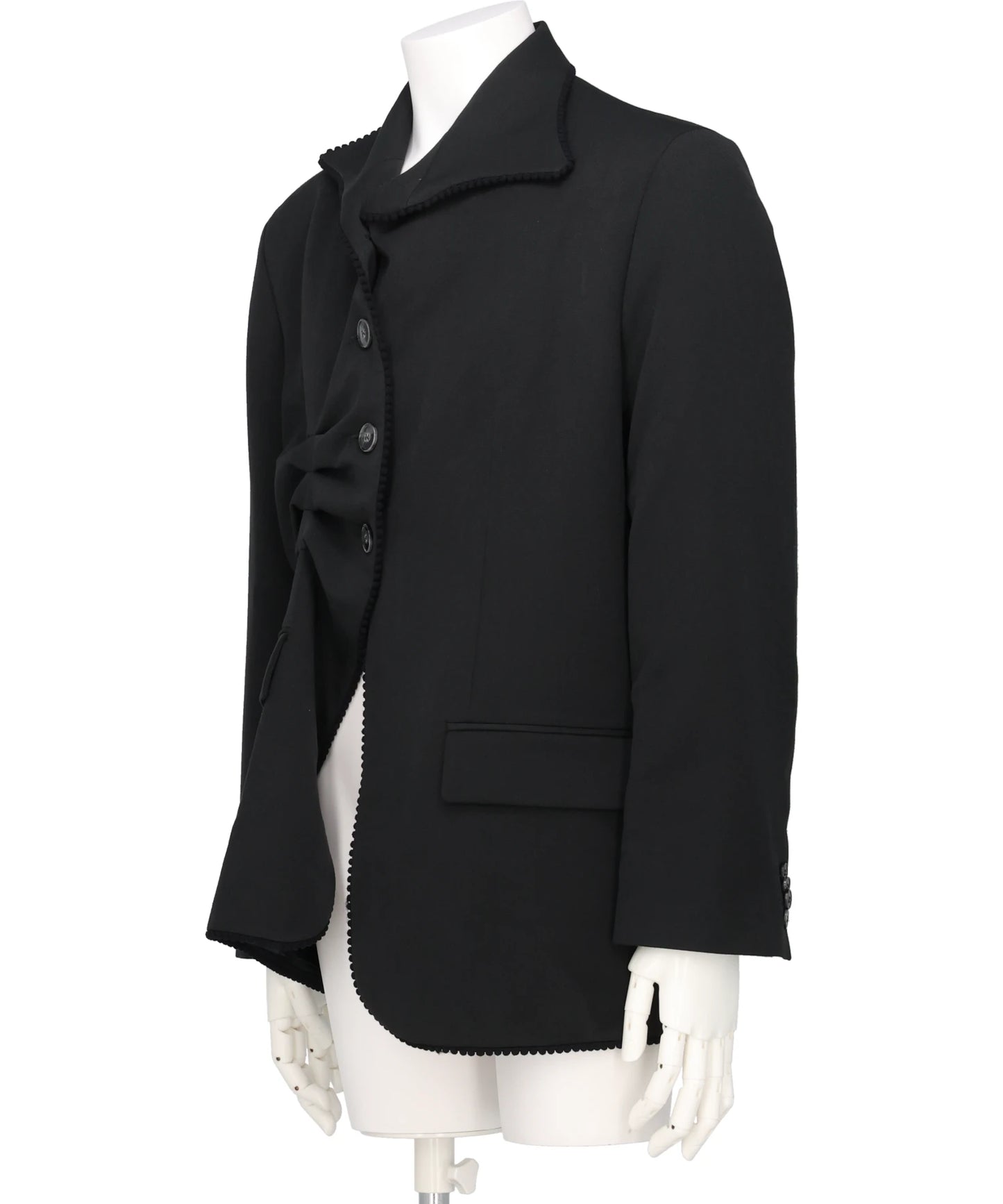 PLEATED BLAZER BLACK