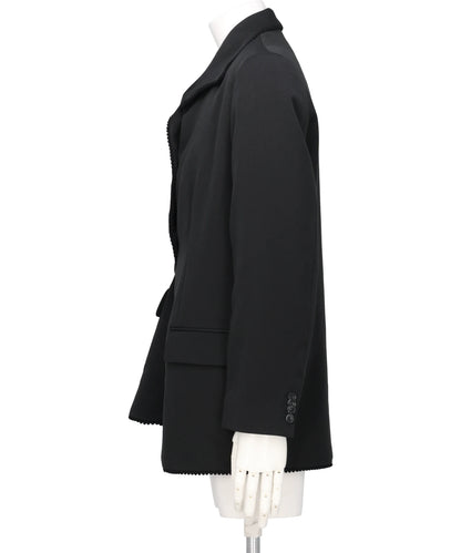 PLEATED BLAZER BLACK