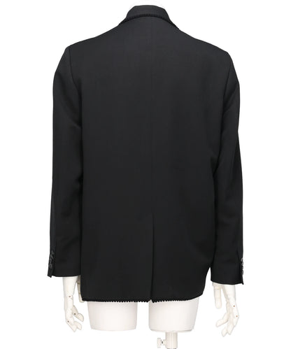 PLEATED BLAZER BLACK