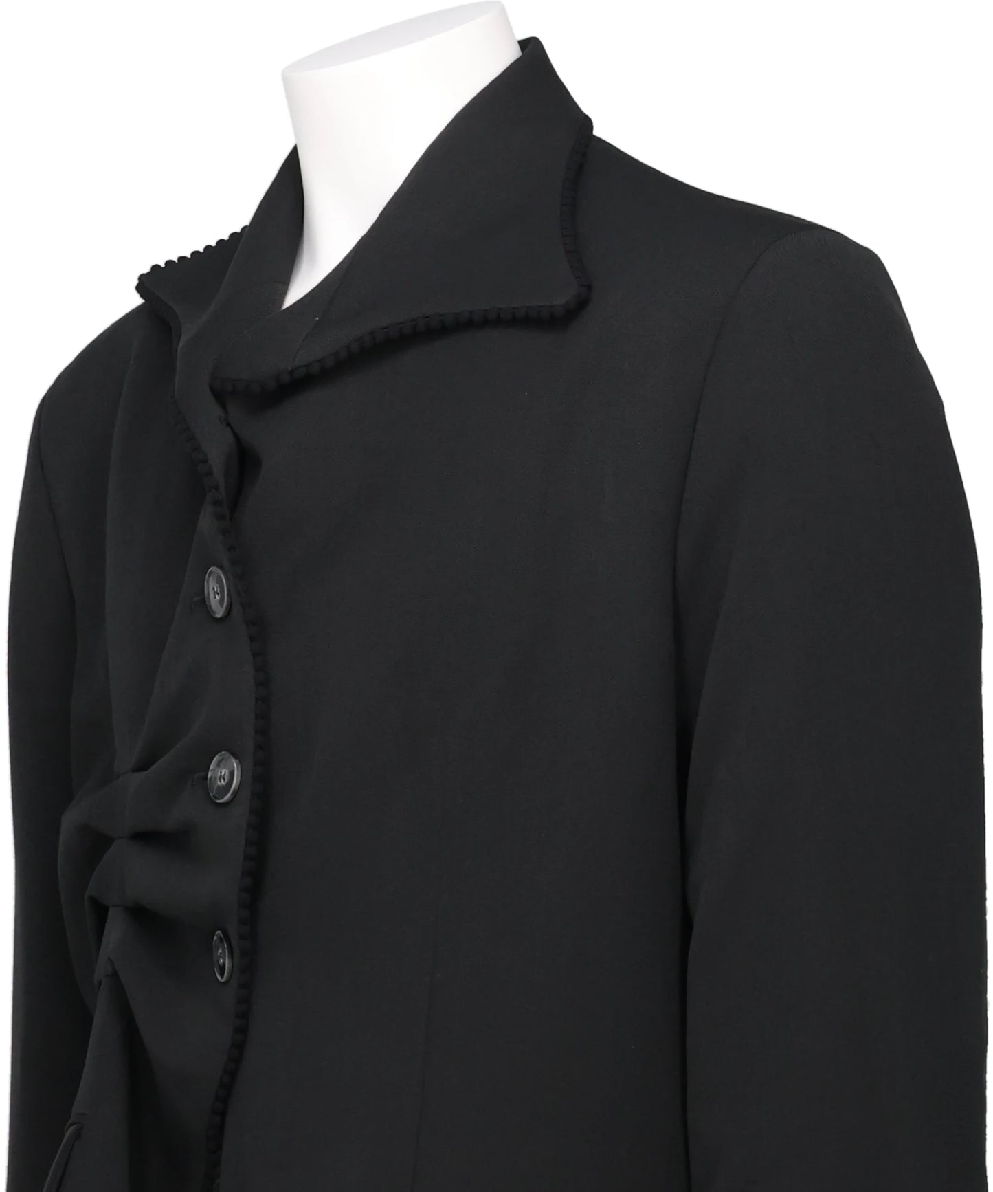 PLEATED BLAZER BLACK