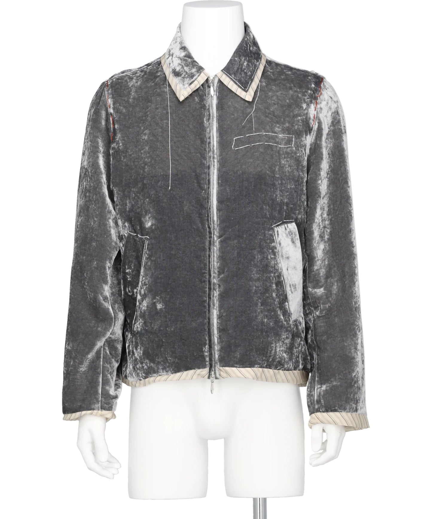 UNEVEN VELVET JACKET