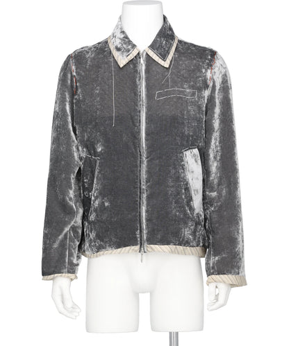 UNEVEN VELVET JACKET