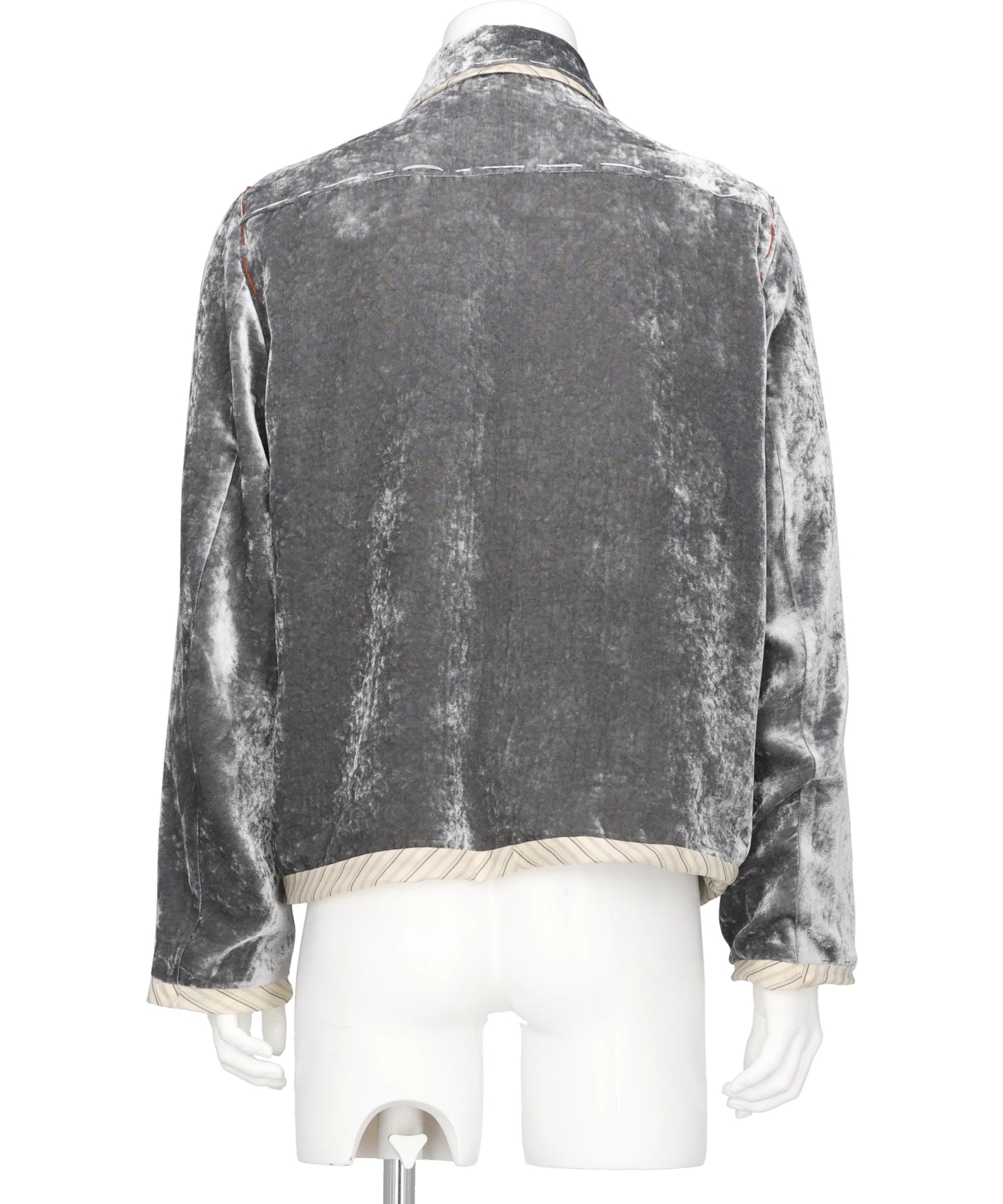 UNEVEN VELVET JACKET