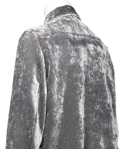 UNEVEN VELVET JACKET