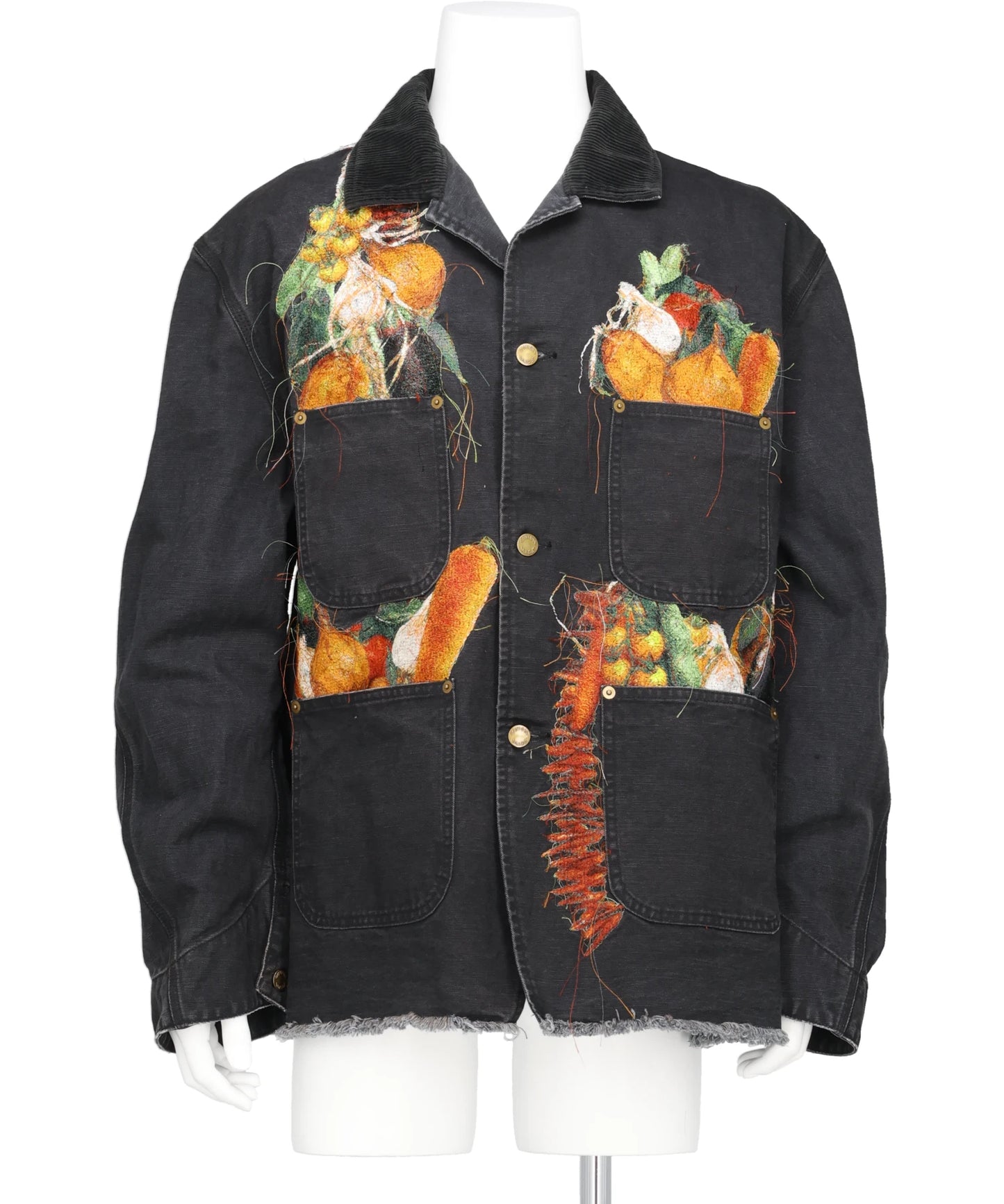 VEGETABLE EMBROIDERY WORK JACKET