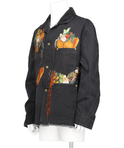 VEGETABLE EMBROIDERY WORK JACKET