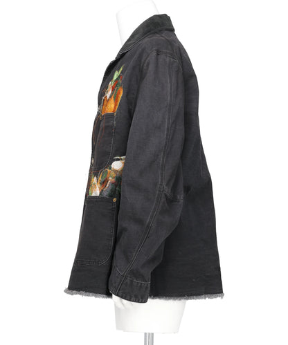 VEGETABLE EMBROIDERY WORK JACKET