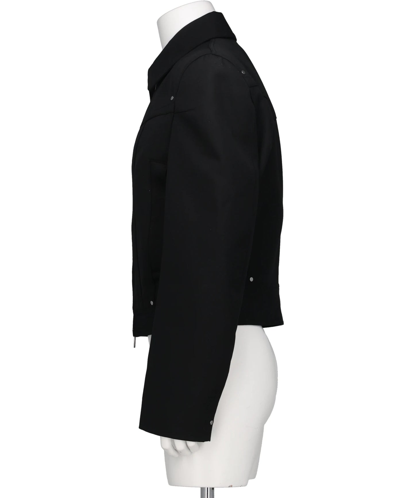 ZIPPED WIDE SHOULDERS JACKET