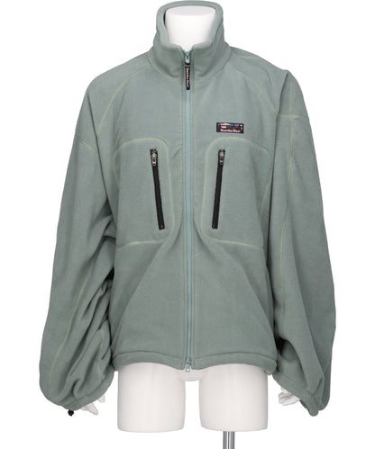 "BIG SLEEVE" ZIP UP FLEECE JACKET