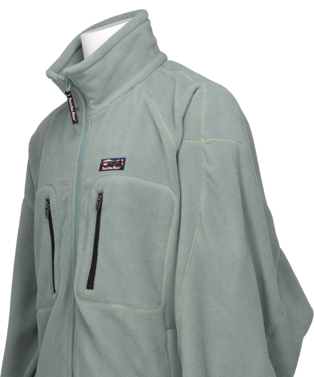 "BIG SLEEVE" ZIP UP FLEECE JACKET