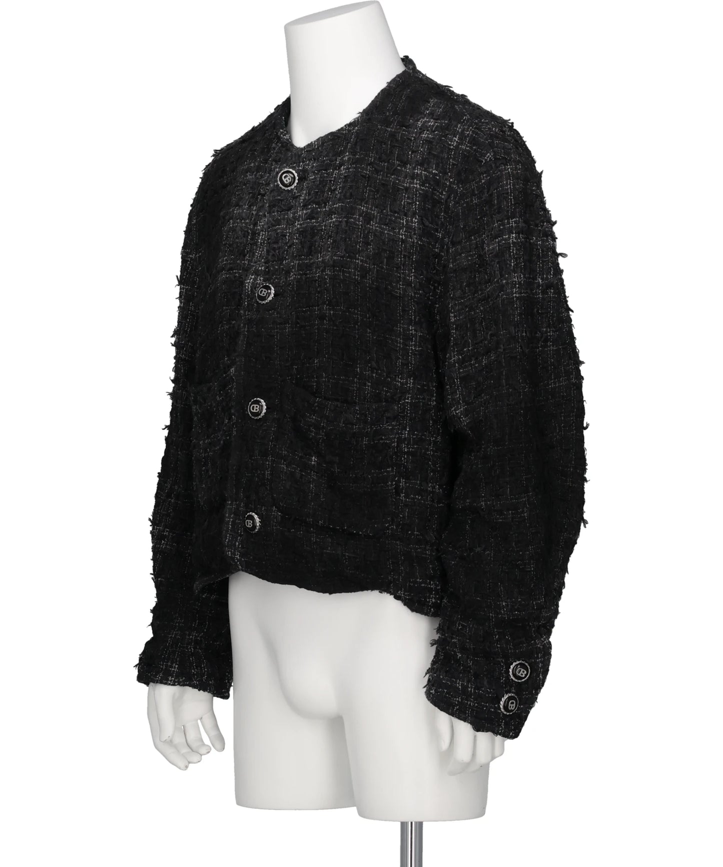 SMOG AIR STAINED TWEED JACKET