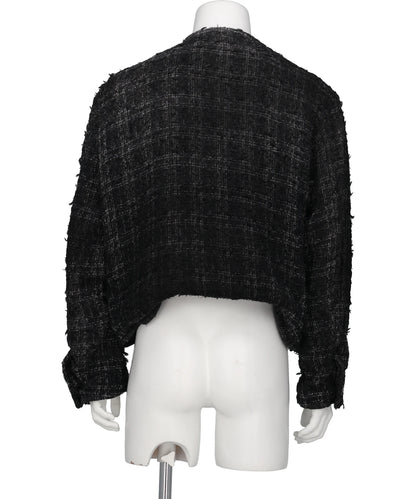 SMOG AIR STAINED TWEED JACKET