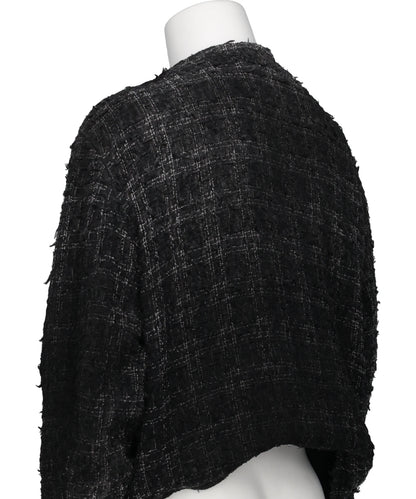 SMOG AIR STAINED TWEED JACKET