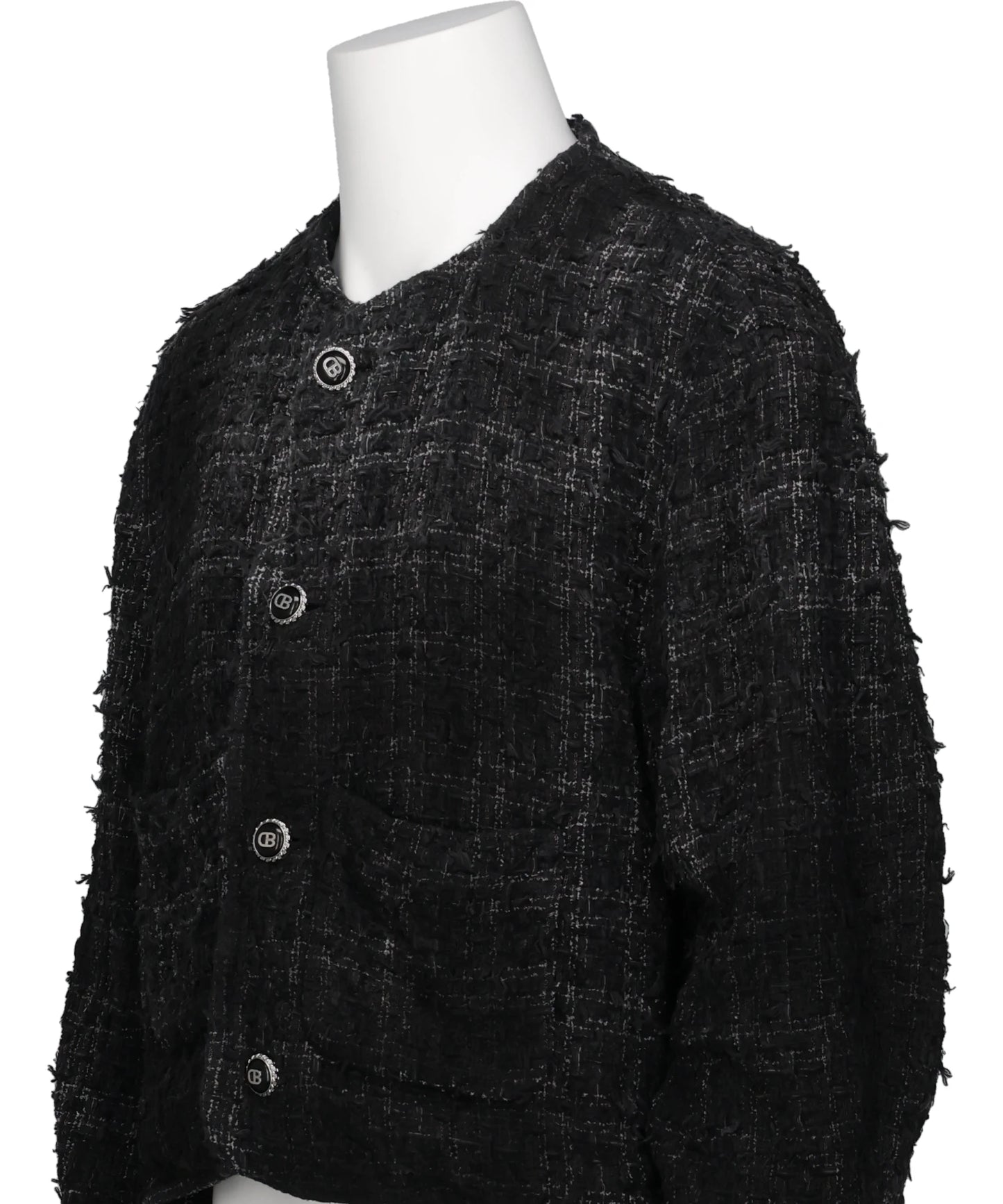 SMOG AIR STAINED TWEED JACKET