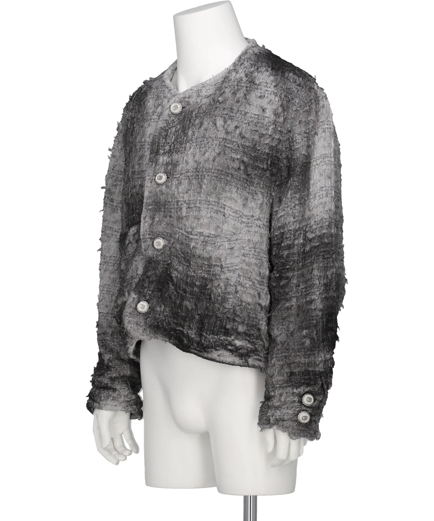 SMOG AIR STAINED TWEED JACKET