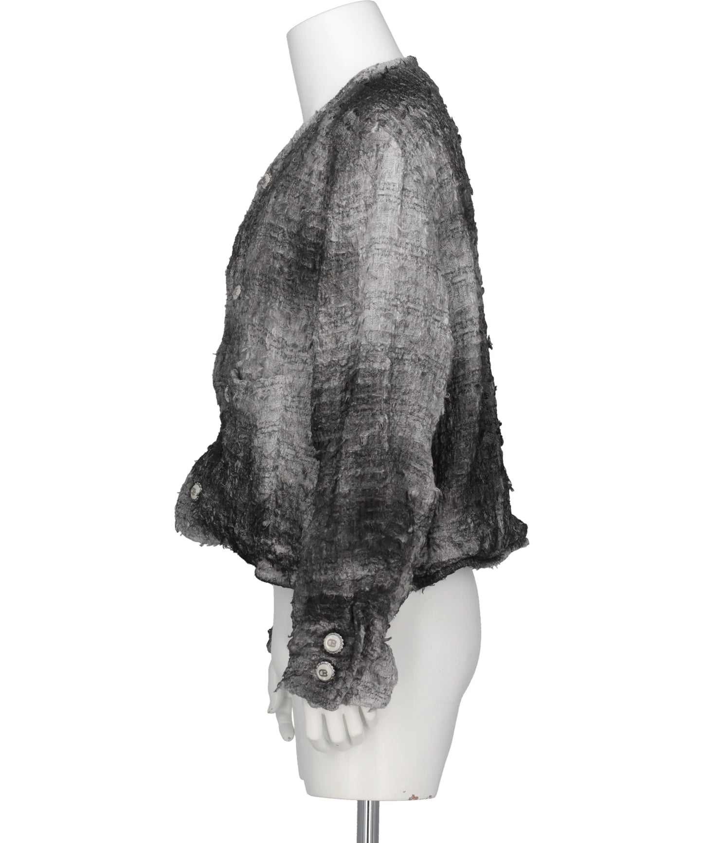 SMOG AIR STAINED TWEED JACKET