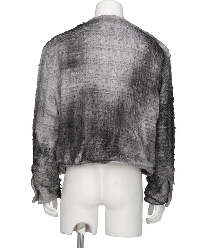 SMOG AIR STAINED TWEED JACKET