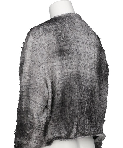 SMOG AIR STAINED TWEED JACKET