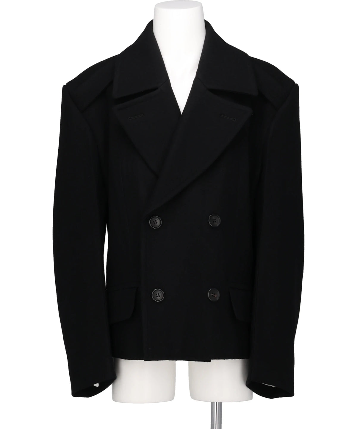 JOHN LAWRENCE SULLIVAN(ジョンローレンスサリバン) 2026AW HEAVY MELTON MASSIVE ROUNDED SLEEVE PEA JACKET 1B009-0226-02