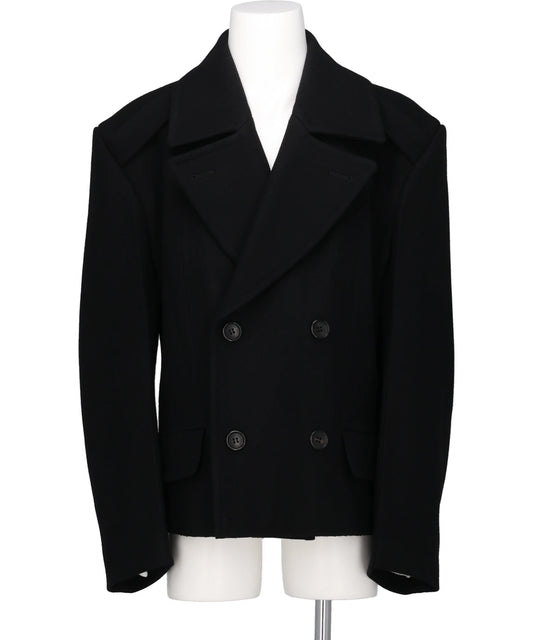 JOHN LAWRENCE SULLIVAN(ジョンローレンスサリバン) 2026AW HEAVY MELTON MASSIVE ROUNDED SLEEVE PEA JACKET 1B009-0226-02