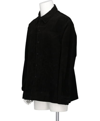 PIG SUEDE SHIRT JACKET