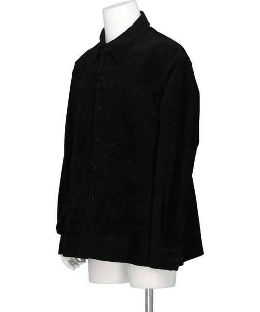PIG SUEDE SHIRT JACKET