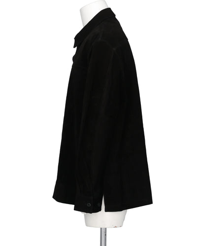 PIG SUEDE SHIRT JACKET