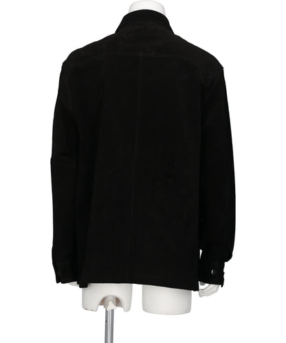 PIG SUEDE SHIRT JACKET