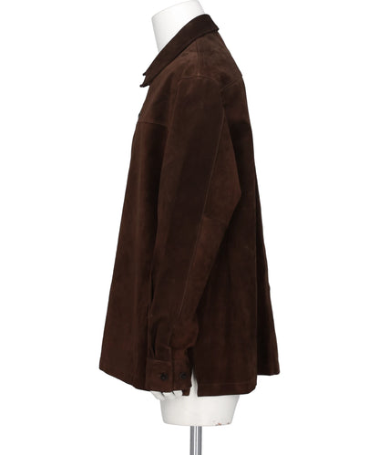 PIG SUEDE SHIRT JACKET