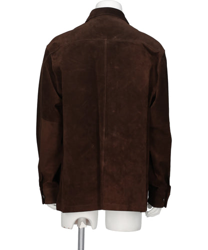 PIG SUEDE SHIRT JACKET