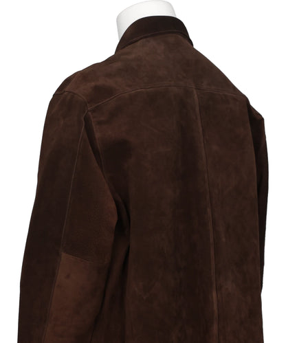 PIG SUEDE SHIRT JACKET