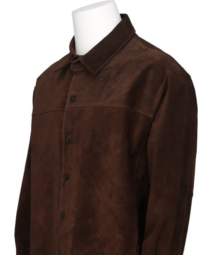 PIG SUEDE SHIRT JACKET