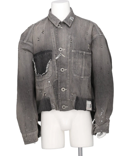 Maison MIHARA YASUHIRO(メゾンミハラヤスヒロ) 2026AW BOTTOM FOLDED CHORE JK A17BL026