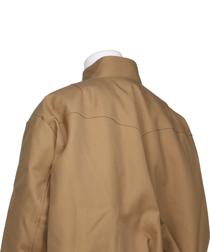 GABARDINE BALLOON HARRINGTON JACKET
