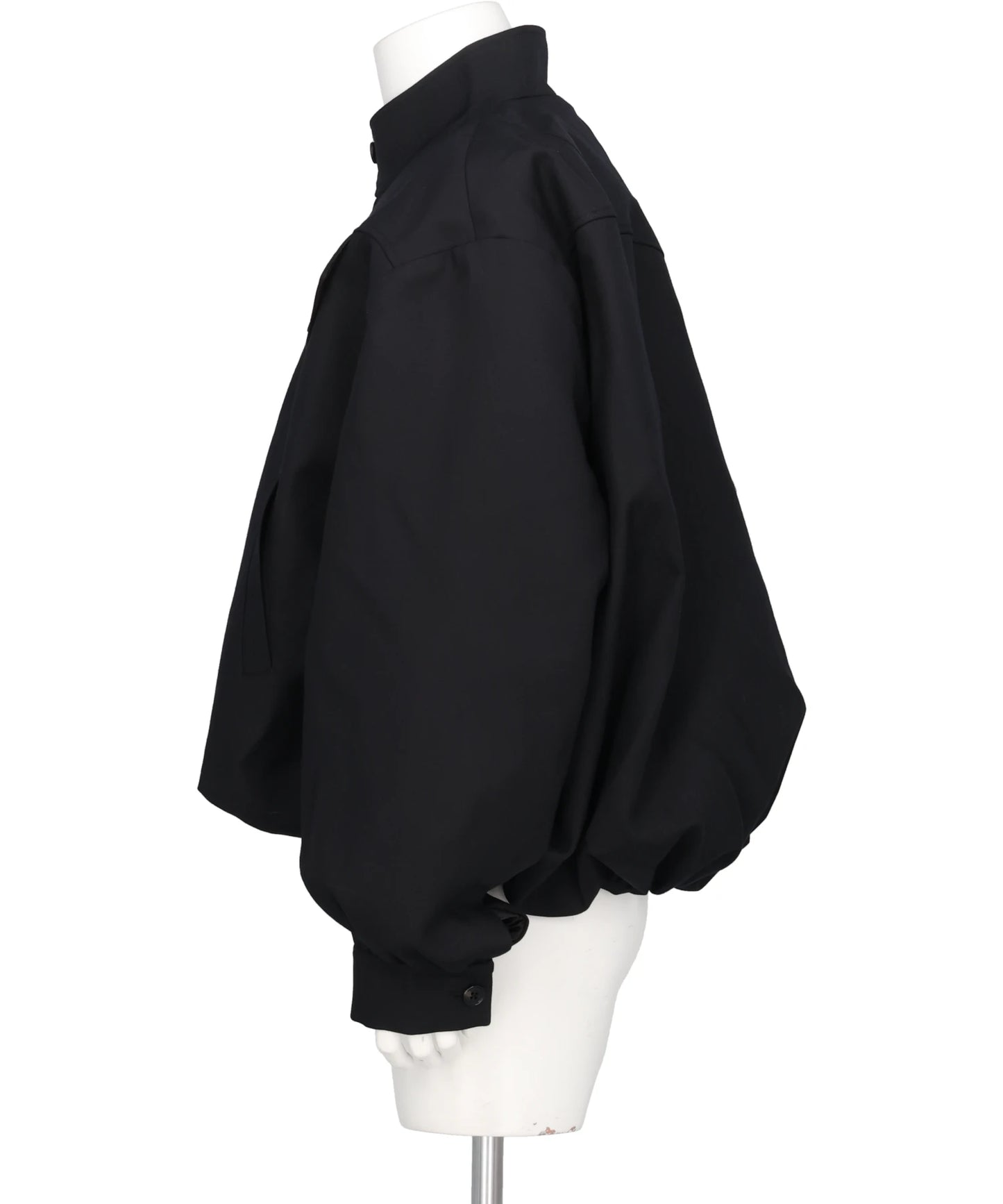 GABARDINE BALLOON HARRINGTON JACKET