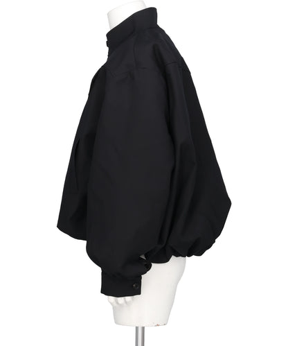 GABARDINE BALLOON HARRINGTON JACKET