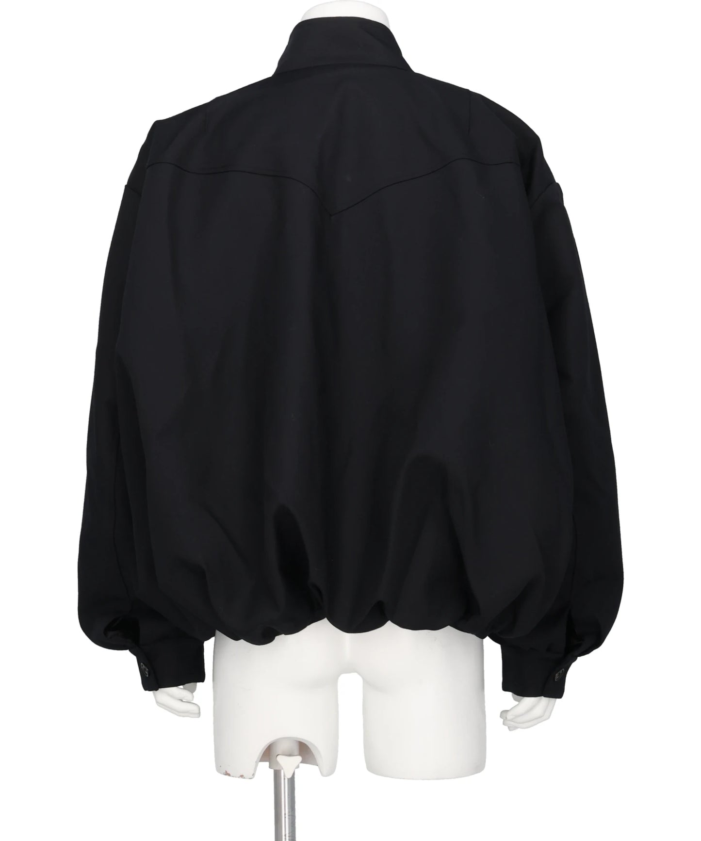GABARDINE BALLOON HARRINGTON JACKET
