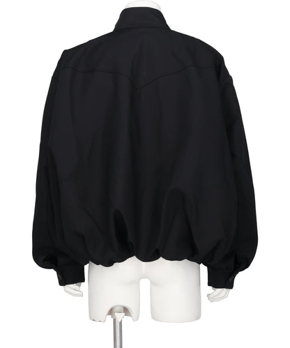 GABARDINE BALLOON HARRINGTON JACKET