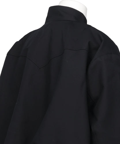 GABARDINE BALLOON HARRINGTON JACKET