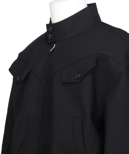 GABARDINE BALLOON HARRINGTON JACKET