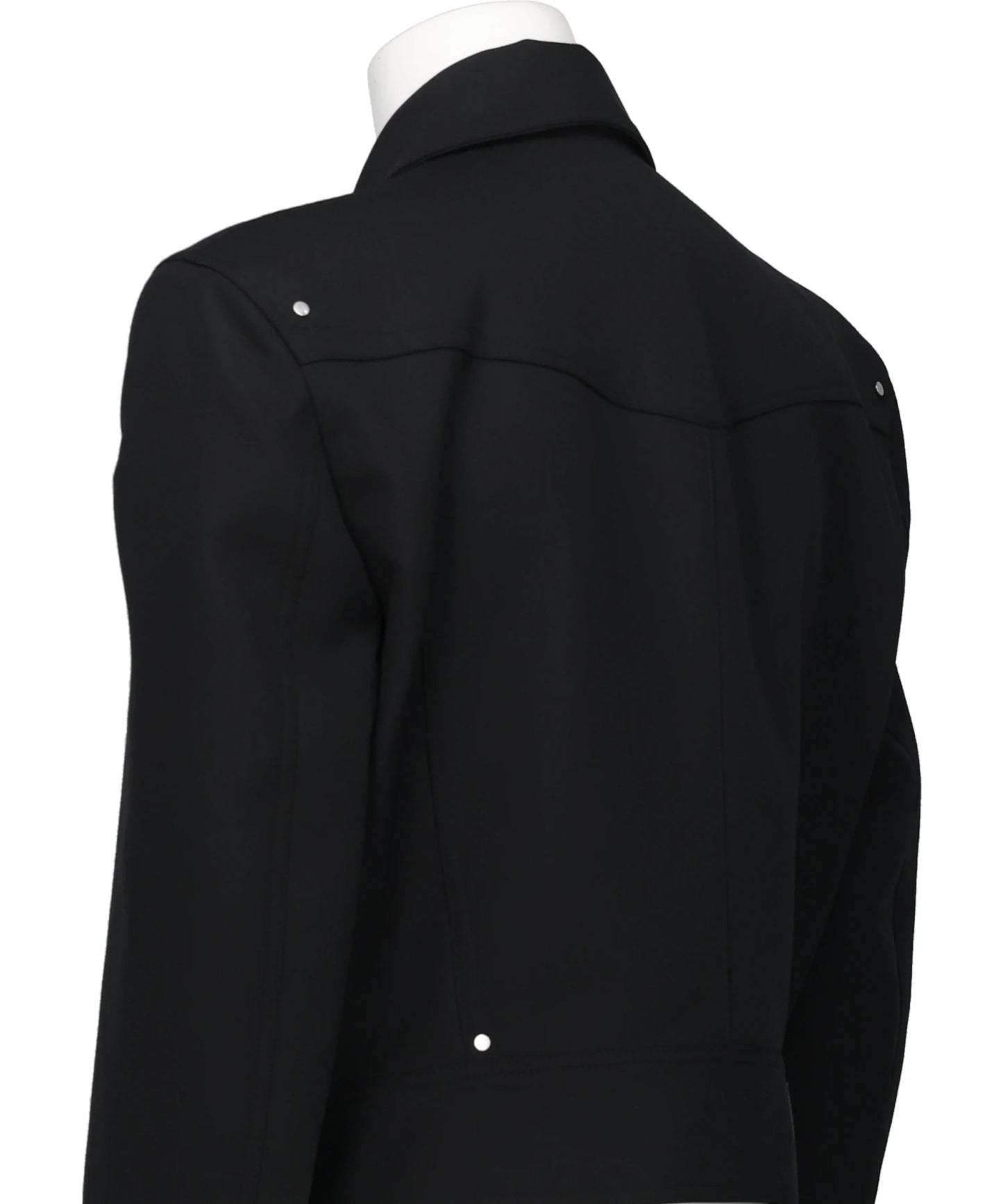 ZIPPED WIDE SHOULDERS JACKET