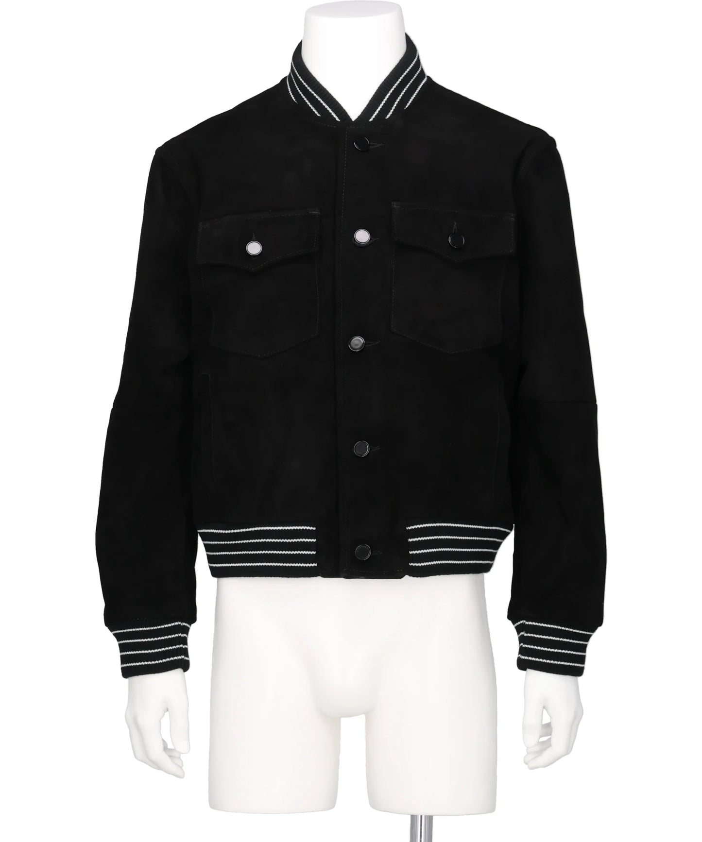 SUEDE VARSITY JACKET