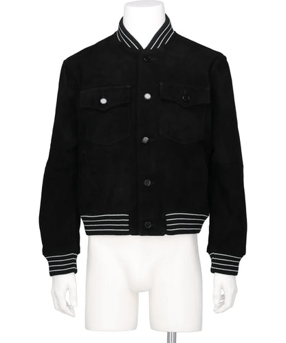 SUEDE VARSITY JACKET