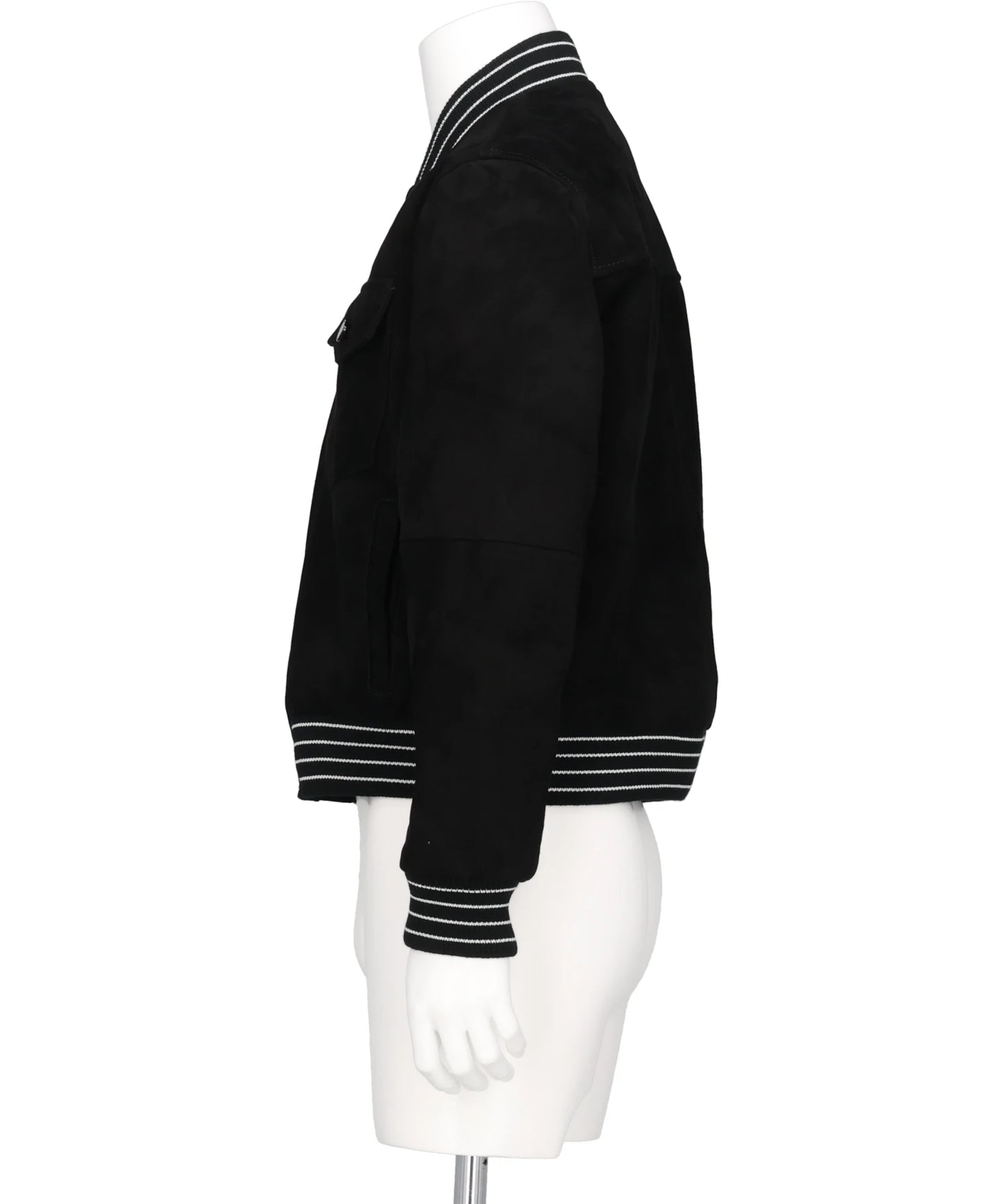 SUEDE VARSITY JACKET