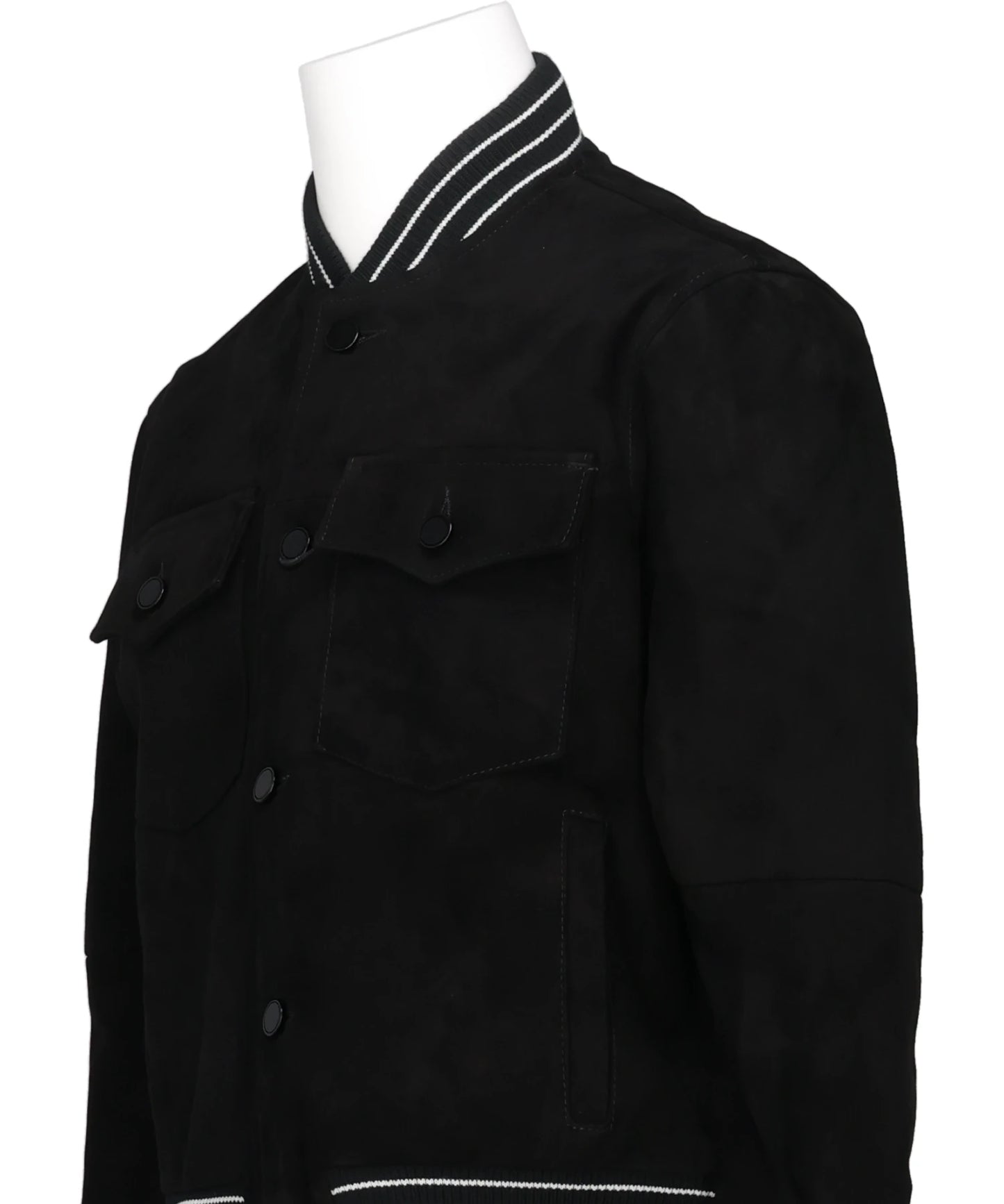 SUEDE VARSITY JACKET
