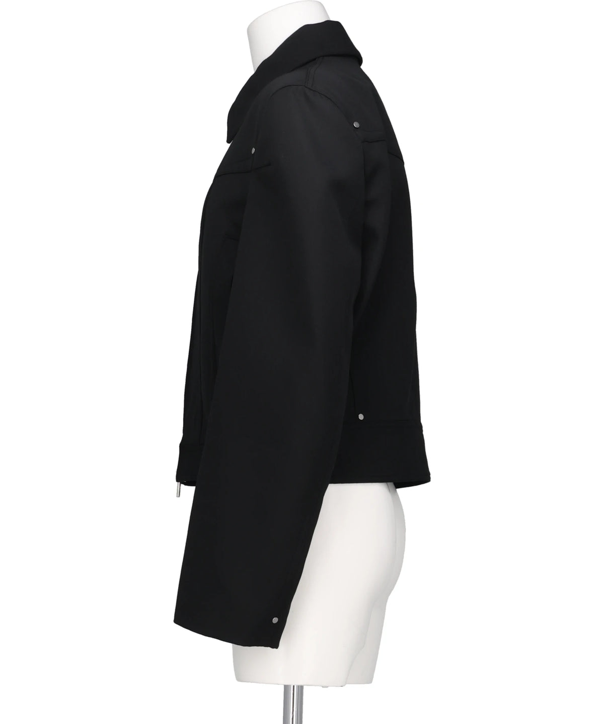 ZIPPED WIDE SHOULDERS JACKET