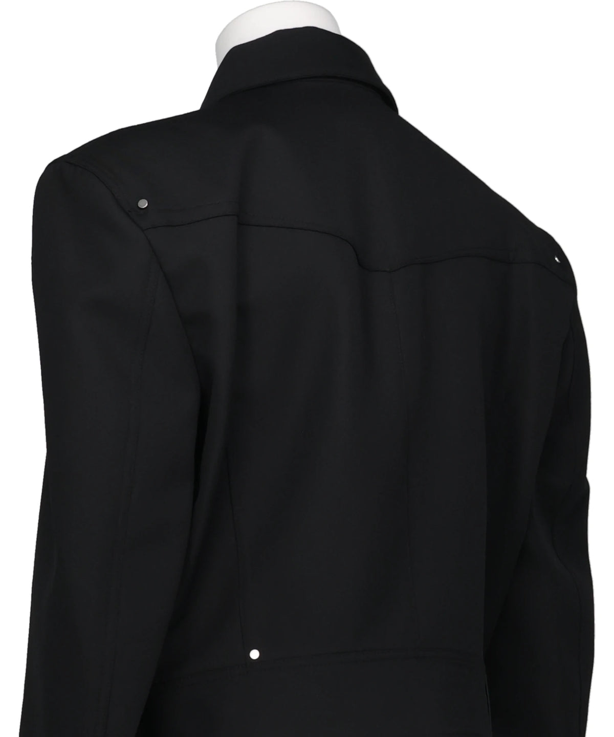 ZIPPED WIDE SHOULDERS JACKET