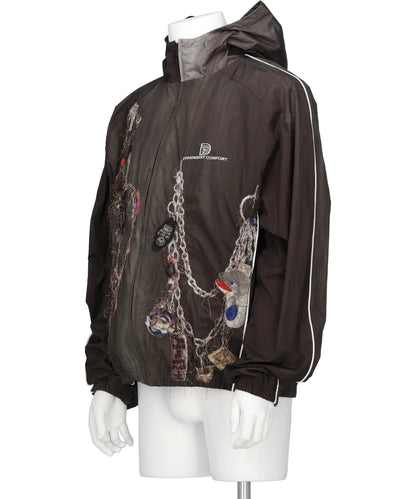 EMBROIDERED CHAIN TRACK JACKET