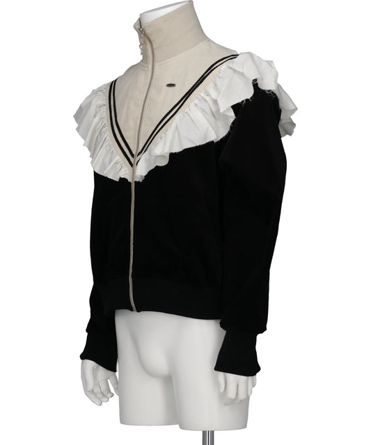 FRILL CORDUROY TRACK JACKET